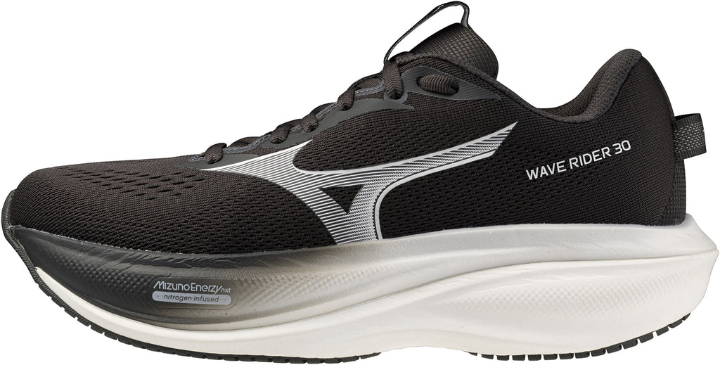 Mizuno Wave Rider 30 WIDE FIT Women's Running Shoes - Black - View 1