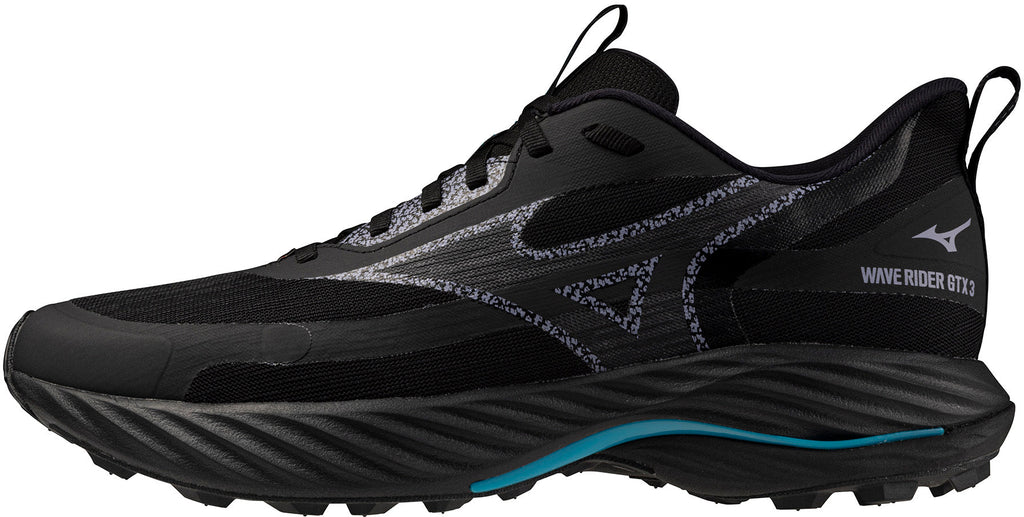 Mizuno Wave Rider GORE-TEX 3 Men's Trail Running Shoes - Black - View 1