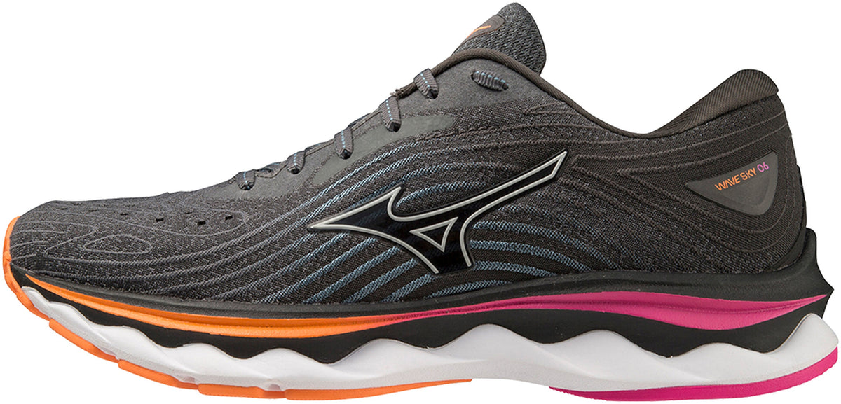 Mizuno Wave Sky 6 Women's Running Shoes - Grey - View 1