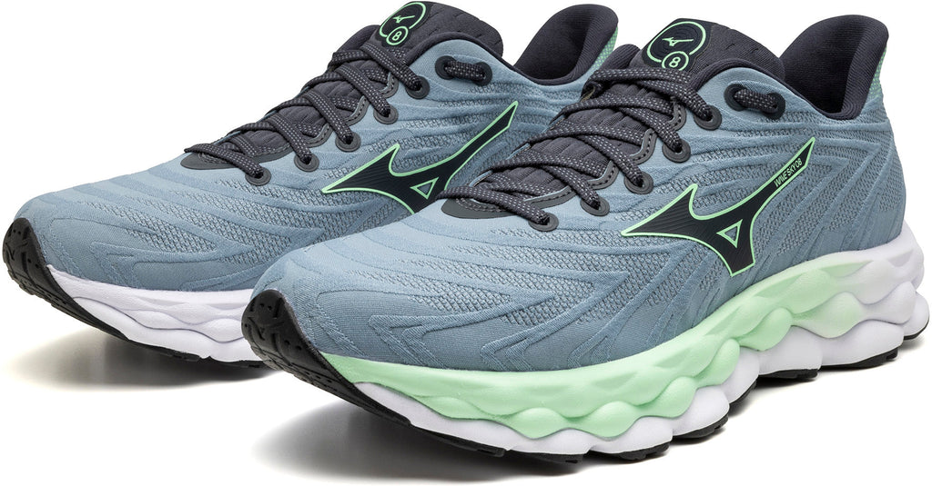 Mizuno Wave Sky 8 Men's Running Shoes - Blue - View 8