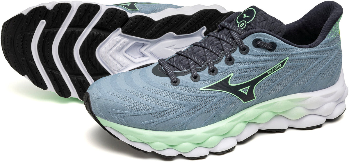 Mizuno Wave Sky 8 Men's Running Shoes - Blue - View 7