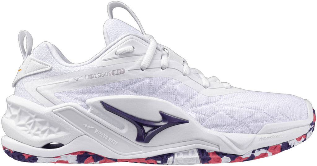 Mizuno Wave Stealth Neo 2 Women's Netball Shoes - White - View 3