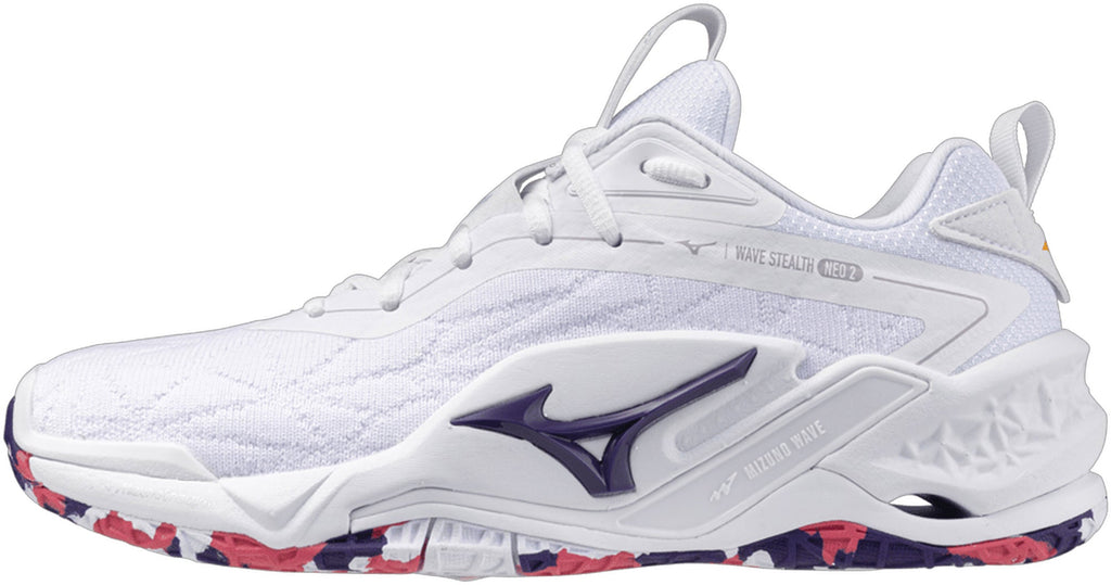 Mizuno Wave Stealth Neo 2 Women's Netball Shoes - White - View 1