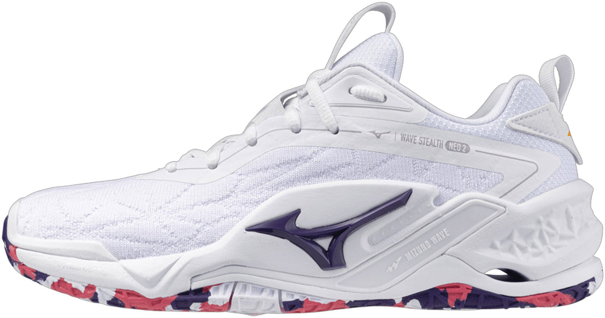 Mizuno Wave Stealth Neo 2 Women's Netball Shoes - White - View 1