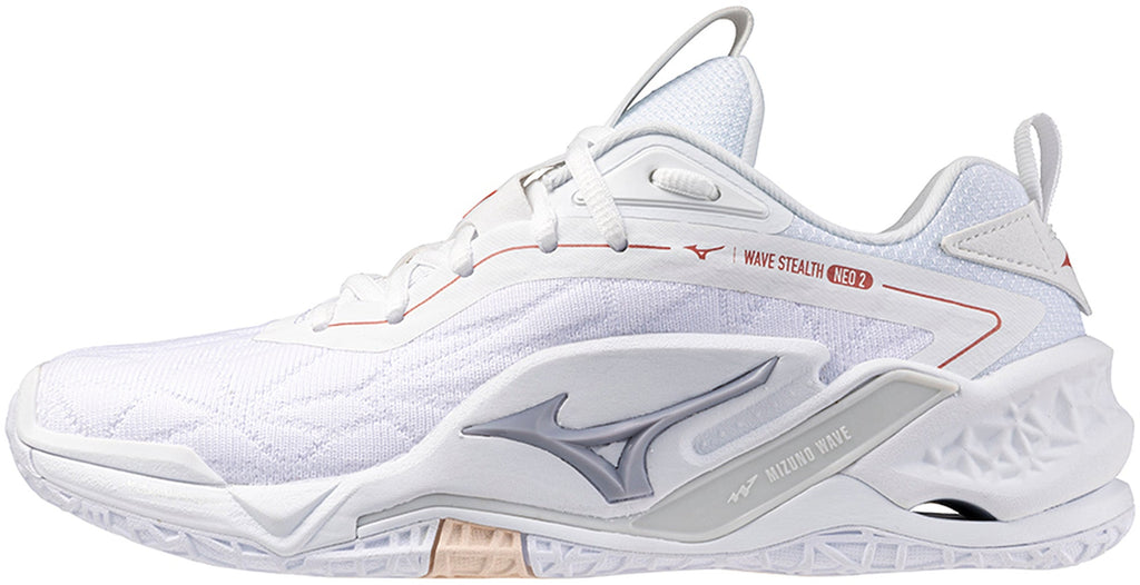 Mizuno Wave Stealth Neo 2 Women's Netball Shoes - White - View 1