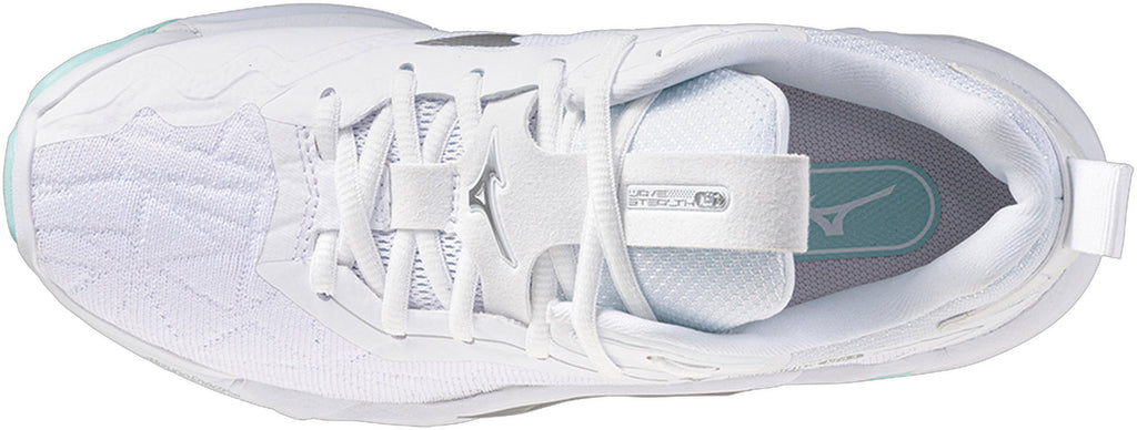 Mizuno Wave Stealth Neo 2 Women's Netball Shoes - White - View 4