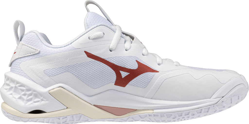Mizuno Wave Stealth Neo 2 Women's Netball Shoes - White - View 3