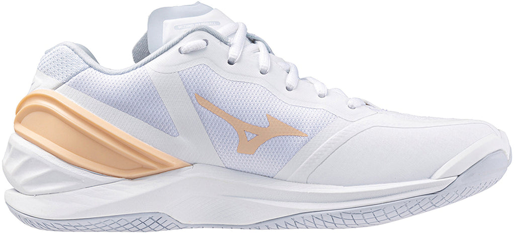Mizuno Wave Stealth Neo Women's Netball Shoes - White - View 3