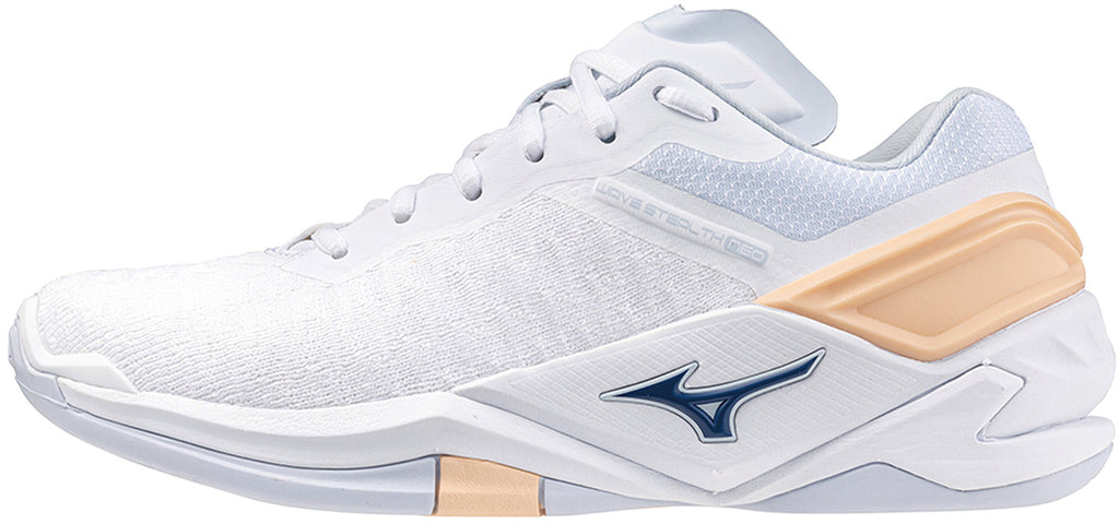 Mizuno Wave Stealth Neo Women's Netball Shoes - White - View 1