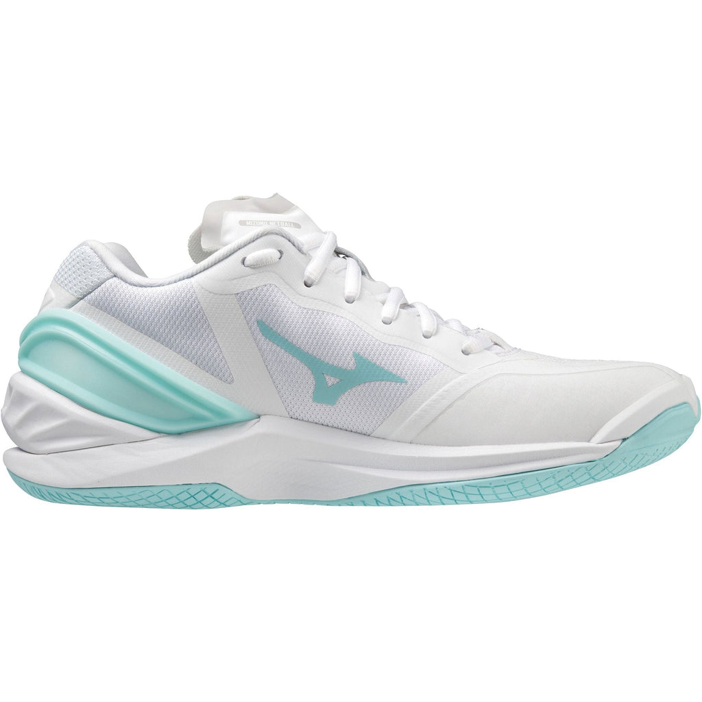 Mizuno Wave Stealth Neo Women's Netball Shoes - White - View 3