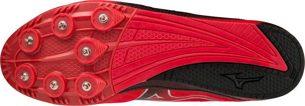 Mizuno X First 2 Running Spikes - Red - View 2