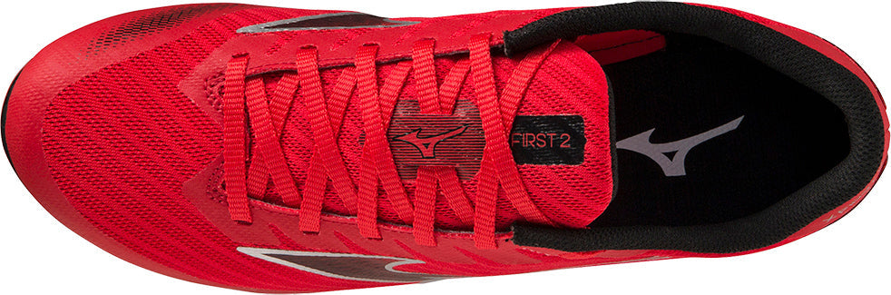 Mizuno X First 2 Running Spikes - Red - View 4