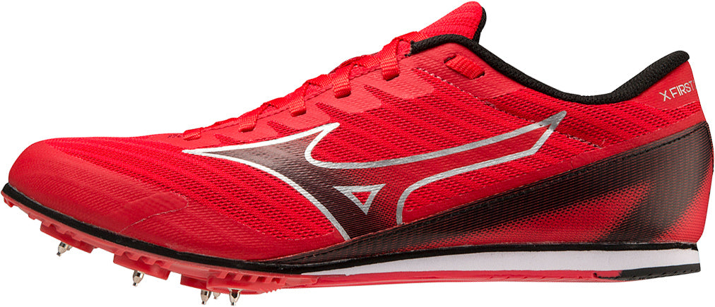 Mizuno X First 2 Running Spikes - Red - View 1