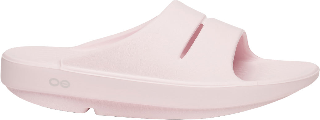 Oofos OOahh Recovery Sliders - Pink - View 1