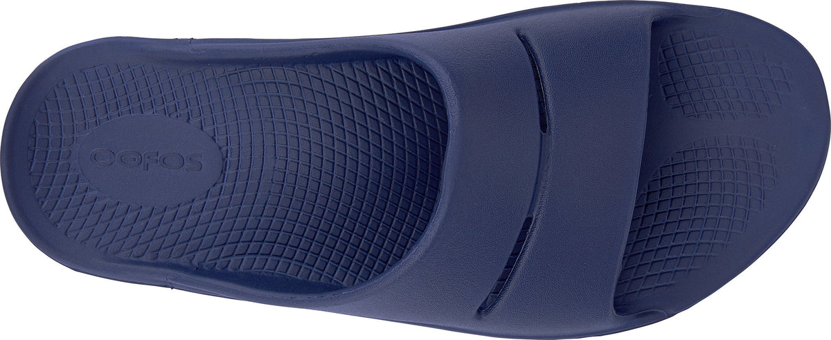 Oofos OOahh Recovery Sliders - Blue - View 4