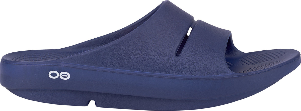 Oofos OOahh Recovery Sliders - Blue - View 1