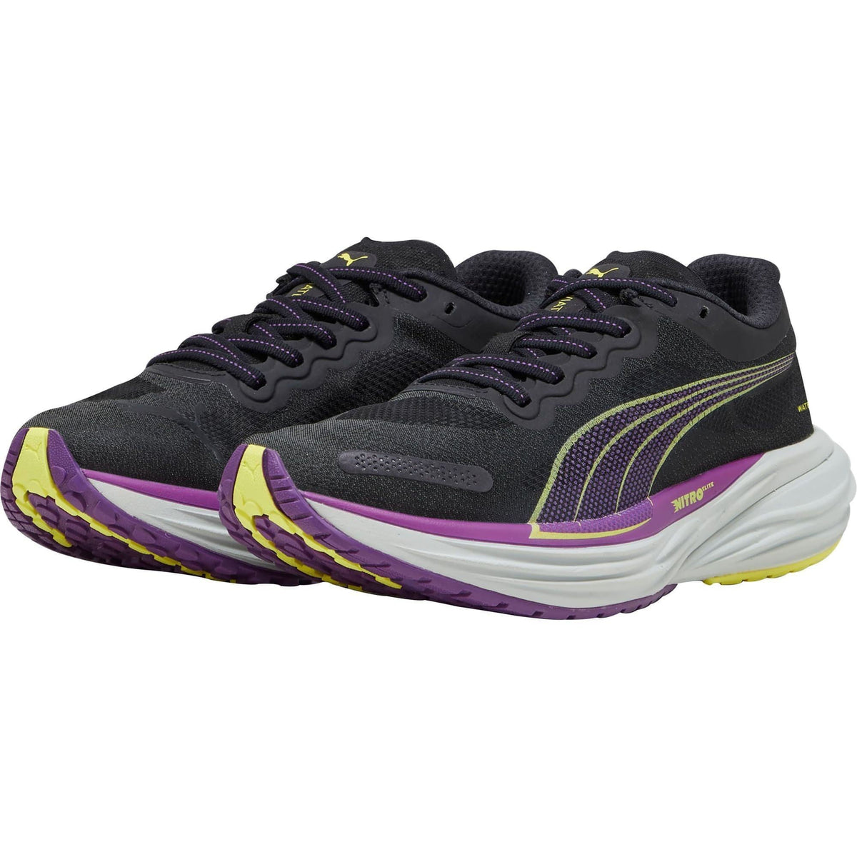 Puma Deviate Nitro 2 WTRepel Women's Running Shoes - Black - View 5