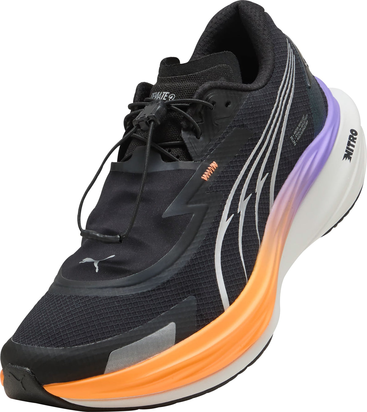 Puma Deviate Nitro 3 WTR+ Men's Running Shoes - Black - View 7