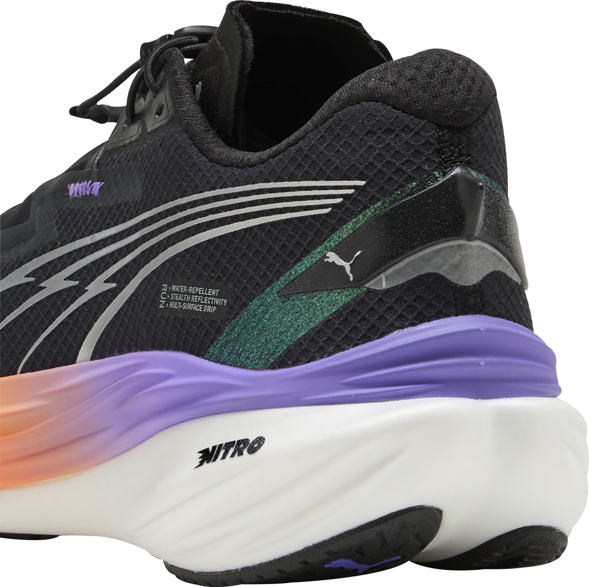 Puma Deviate Nitro 3 WTR+ Women's Running Shoes - Black - View 6