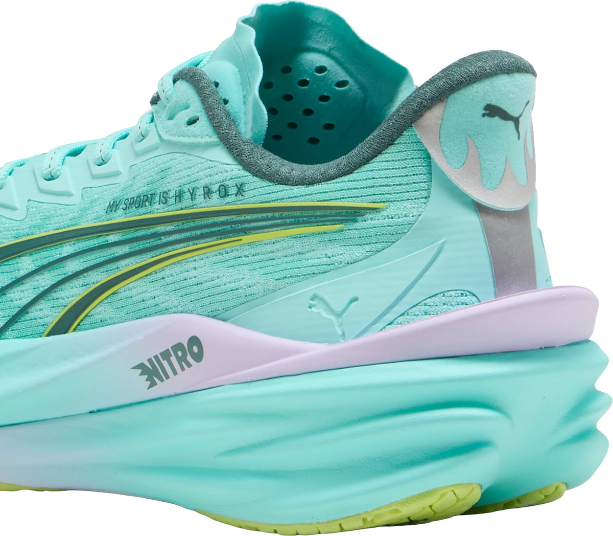 Puma Deviate Nitro 4 HYROX Women's Running Shoes - Green - View 6