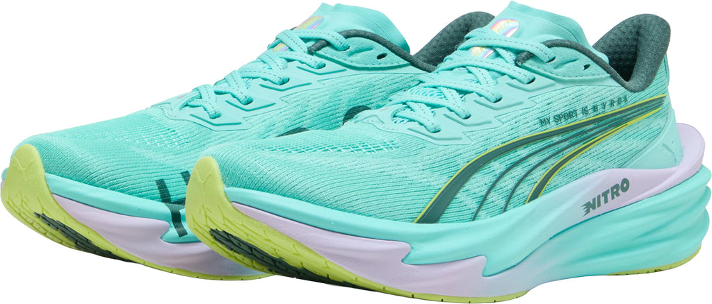 Puma Deviate Nitro 4 HYROX Women's Running Shoes - Green - View 5