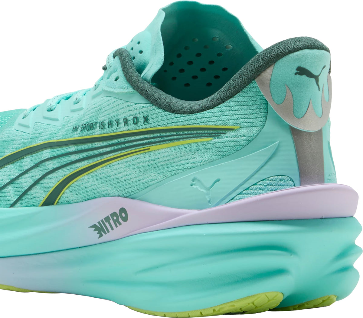 Puma Deviate Nitro 4 HYROX Men's Running Shoes - Green - View 6