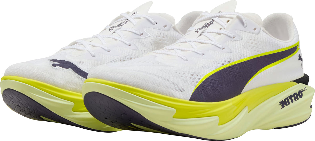 Puma Deviate Nitro Elite 4 Men's Running Shoes - White - View 5