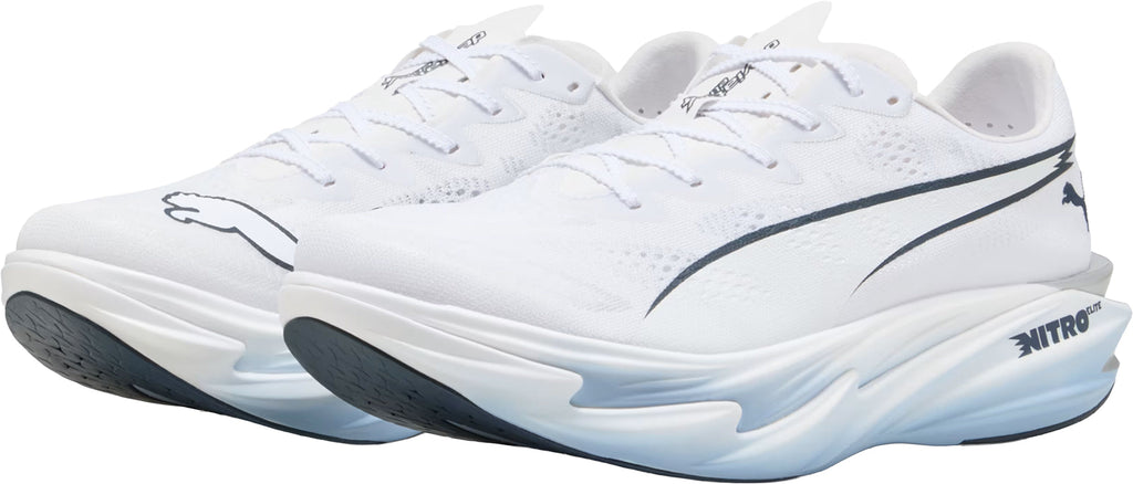 Puma Deviate Nitro Elite 4 Men's Running Shoes - White - View 5