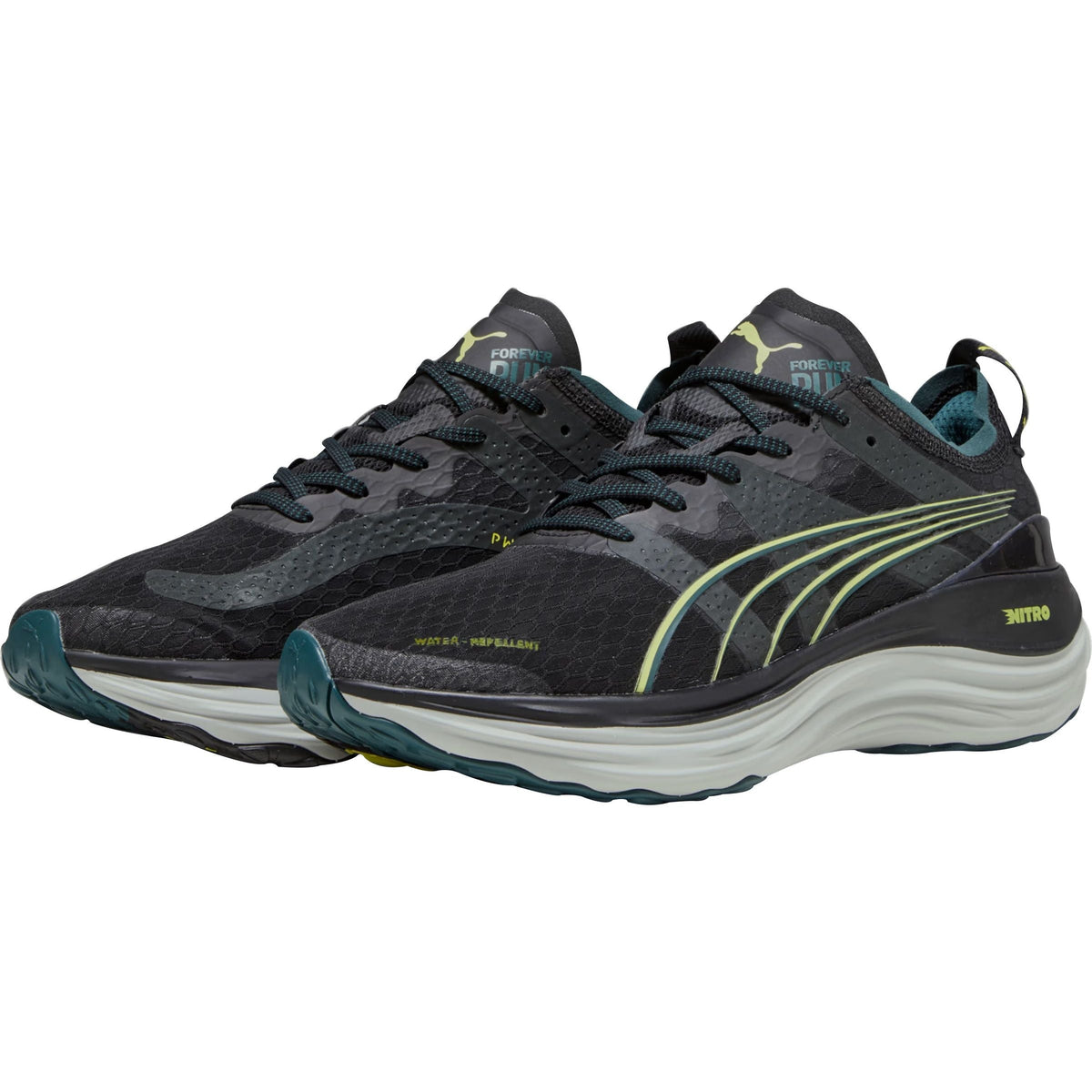 Puma ForeverRun Nitro WTR Men's Running Shoes - Black - View 5