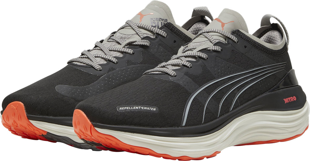 Puma ForeverRun Nitro WTR Men's Running Shoes - Black - View 5