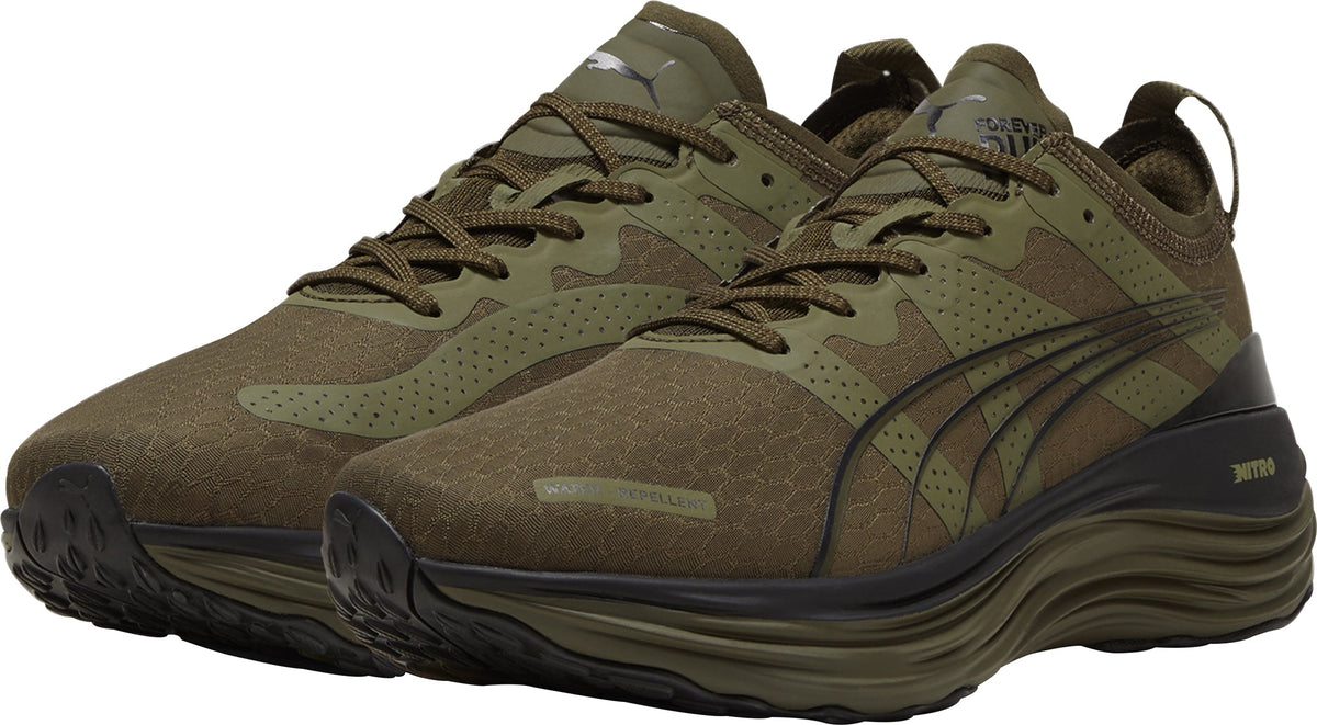 Puma ForeverRun Nitro WTR Men's Running Shoes - Green - View 5