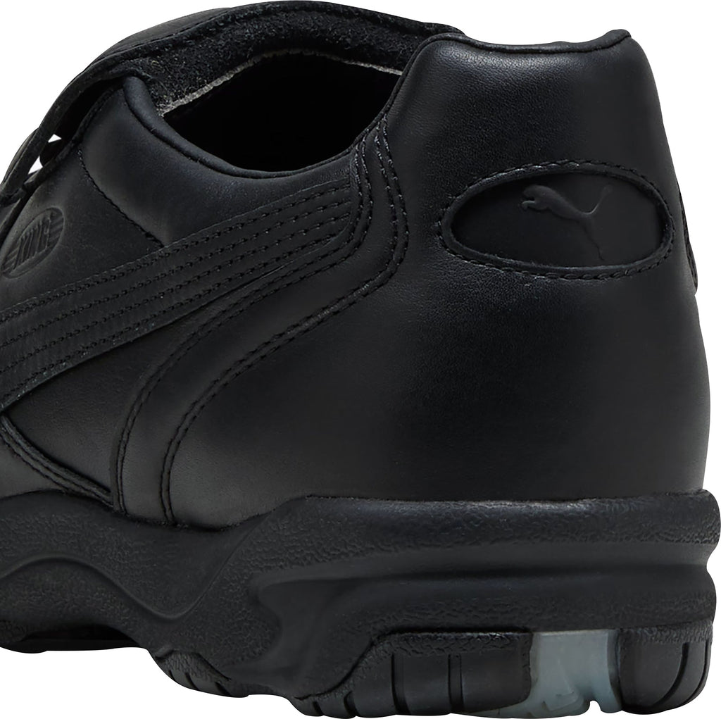 Puma King Leather Trainers - Black - View 6