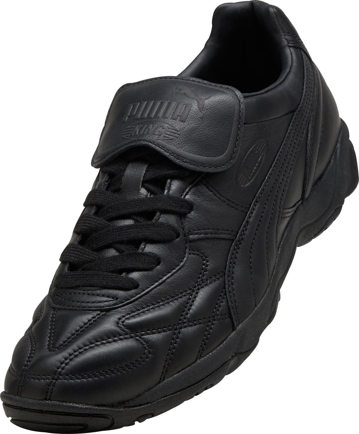 Puma King Leather Trainers - Black - View 7