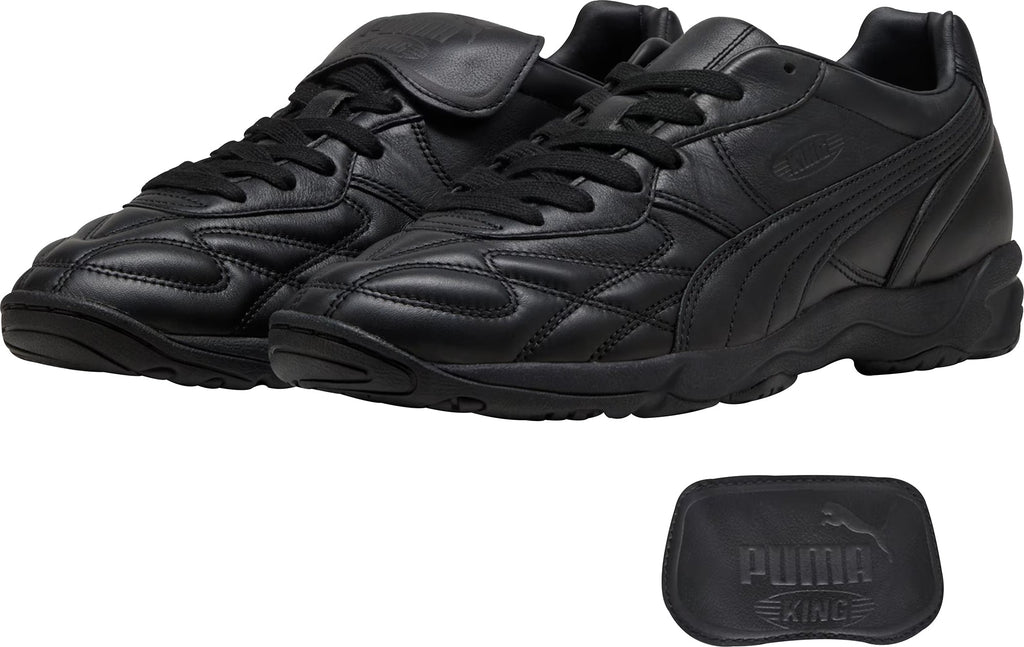 Puma King Leather Trainers - Black - View 2