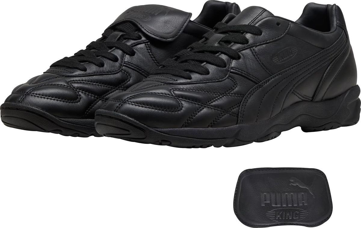 Puma King Leather Trainers - Black - View 2