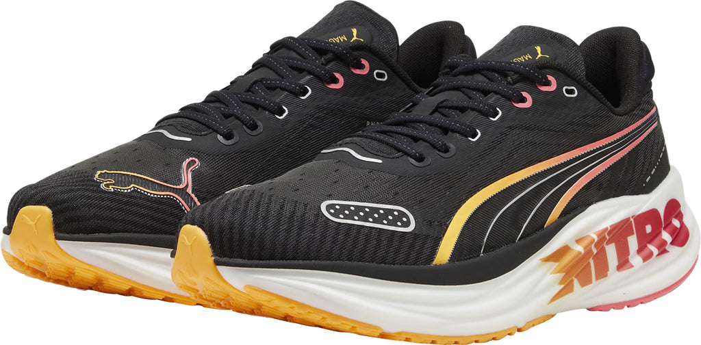 Puma Magnify Nitro 2 Tech Men's Running Shoes - Black - View 5