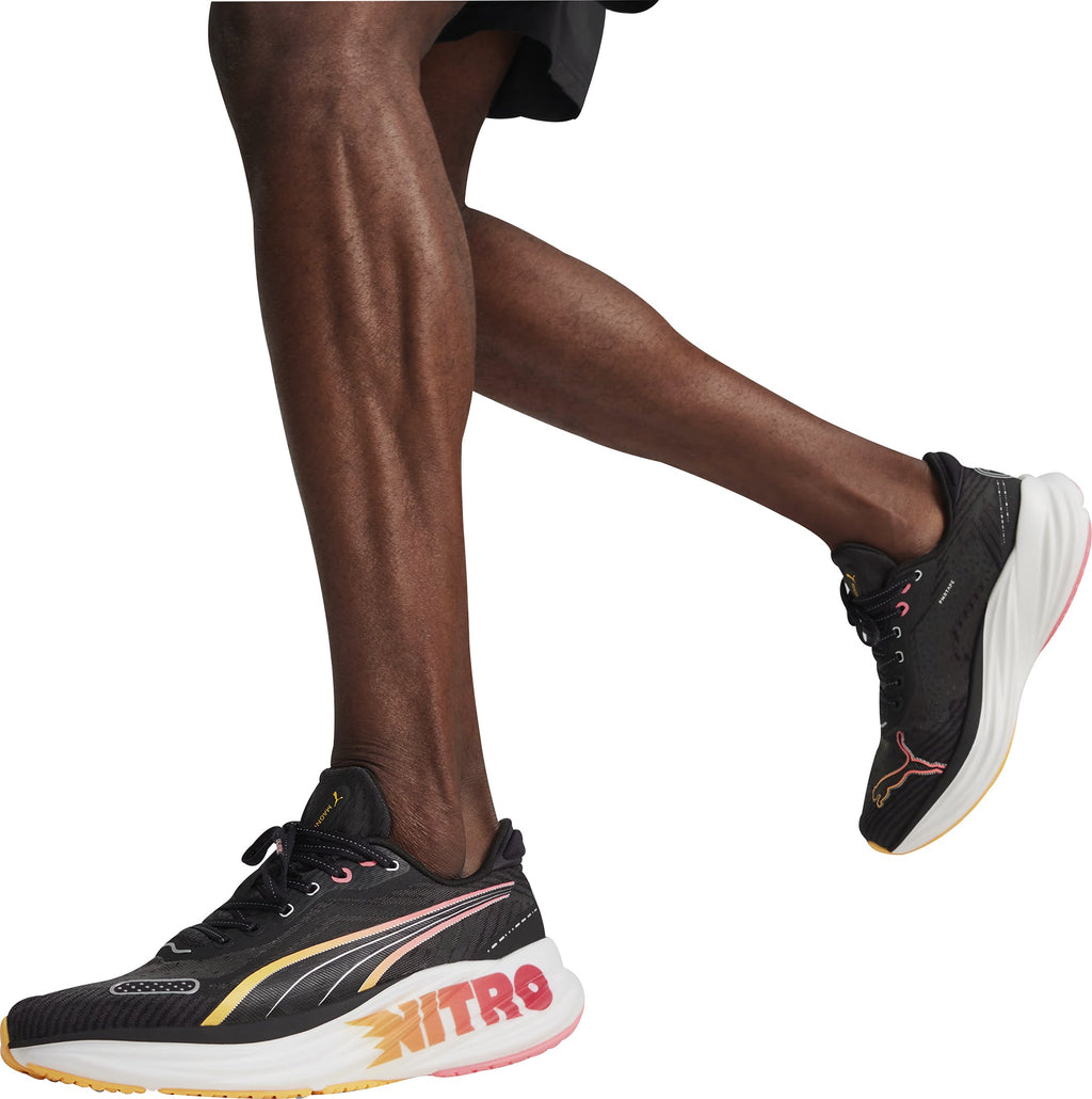 Puma Magnify Nitro 2 Tech Men's Running Shoes - Black - View 8