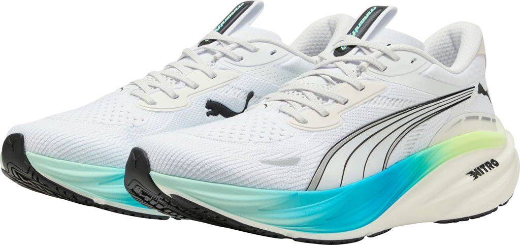 Puma Magnify Nitro 3 Men's Running Shoes - White - View 5