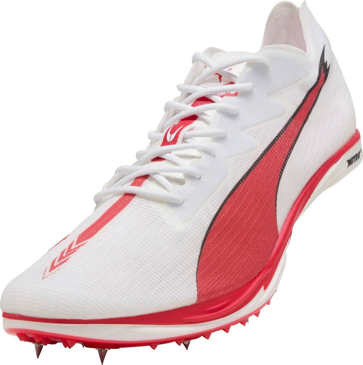 Puma Mid Distance Nitro Elite 3 Running Spikes - White - View 7