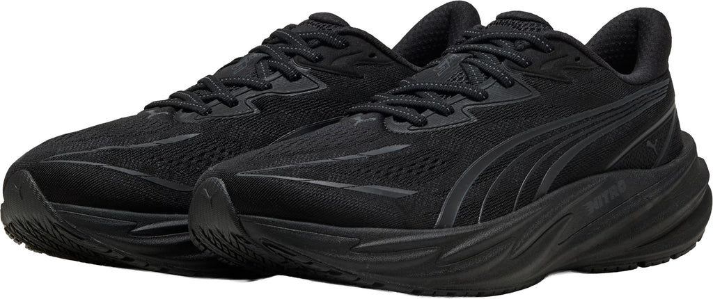Puma Velocity Nitro 5 WIDE FIT Men's Running Shoes - Black - View 5