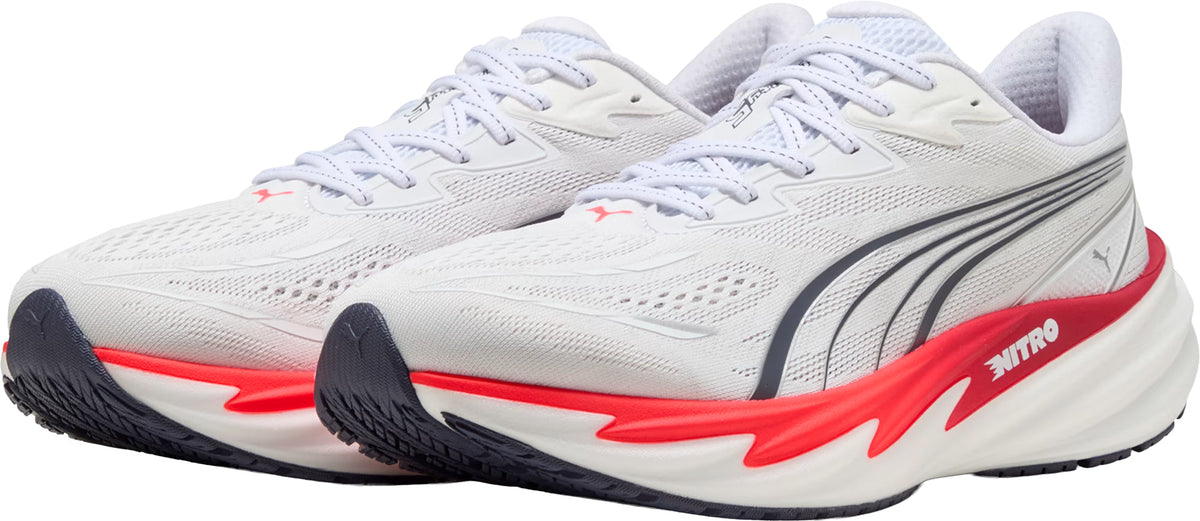Puma Velocity Nitro 5 WIDE FIT Men's Running Shoes - White - View 5