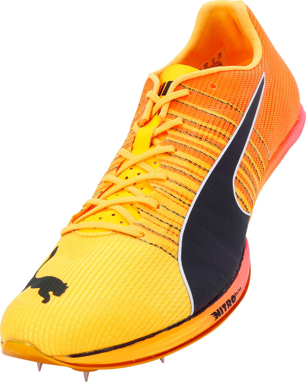 Puma evoSpeed Forte Nitro Elite Running Spikes - Orange - View 7