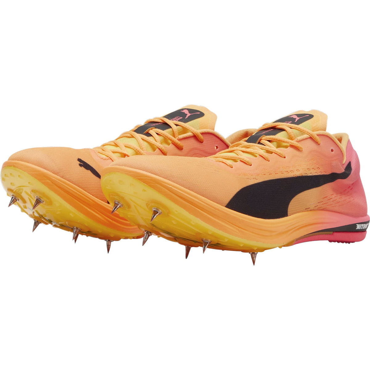 Puma evoSpeed Long Distance Nitro Elite 2 Running Spikes - Orange - View 5