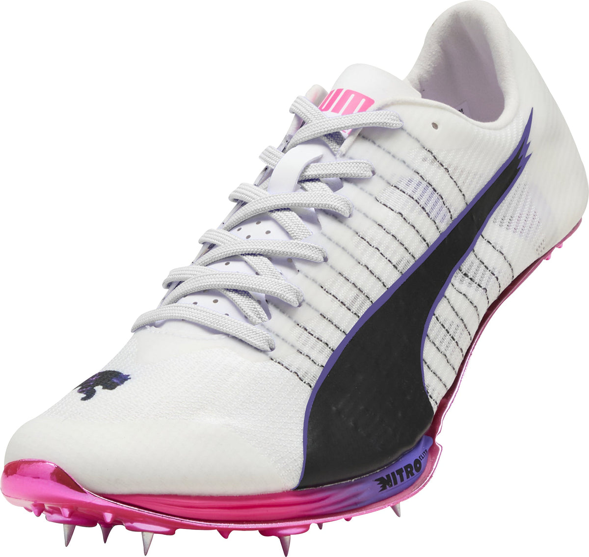 Puma evoSpeed Sprint Nitro Elite 2 Running Spikes - White - View 7