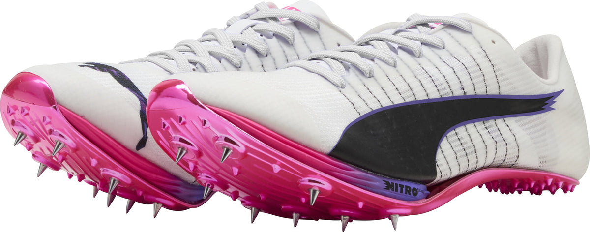 Puma evoSpeed Sprint Nitro Elite 2 Running Spikes - White - View 4