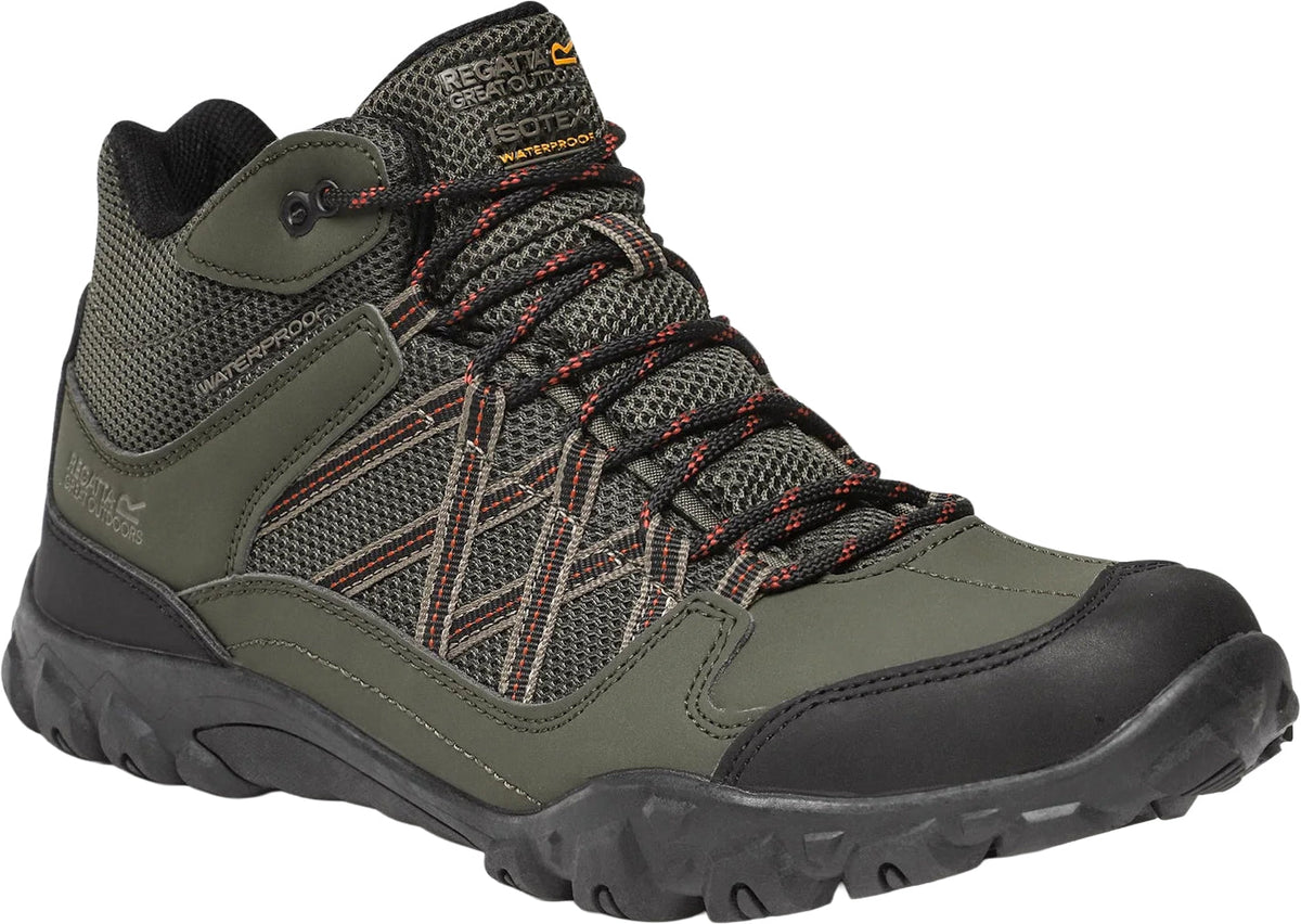 Regatta Edgepoint Waterproof Men's Walking Boots - Green - View 4