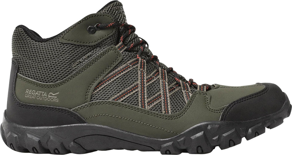 Regatta Edgepoint Waterproof Men's Walking Boots - Green - View 1
