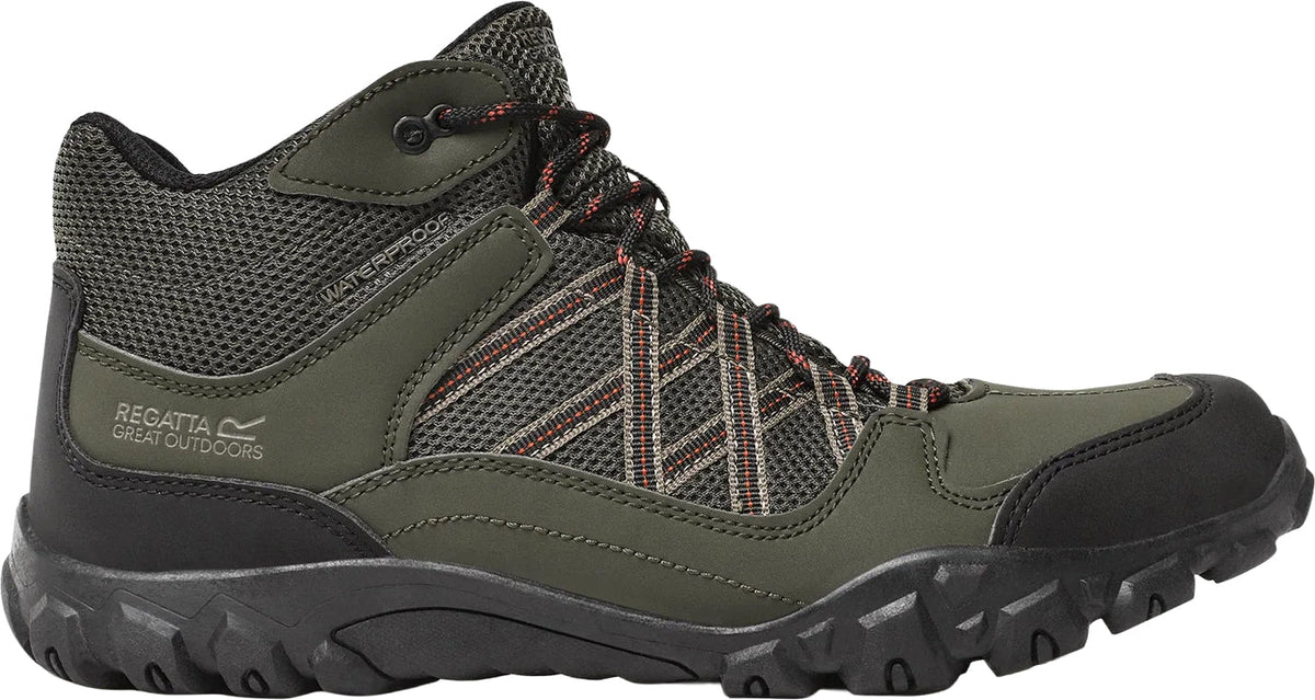 Regatta Edgepoint Waterproof Men's Walking Boots - Green - View 1