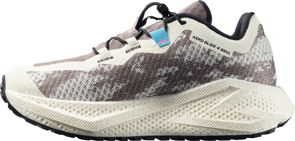 Salomon Aero Glide 4 GRVL Women's Trail Running Shoes - White - View 3