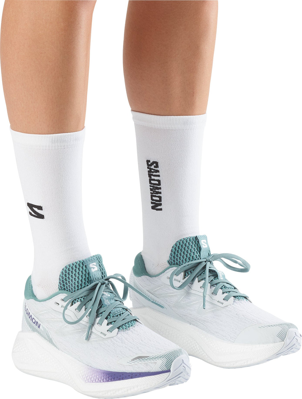 Salomon Aero Glide 4 Women's Running Shoes - White - View 7